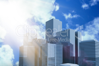 Composite image of blurry animated flare 3d