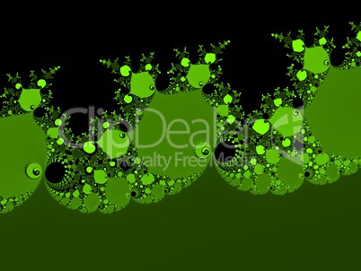 Yellow green fractal background