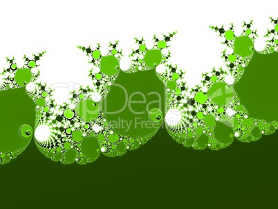 Yellow green fractal background