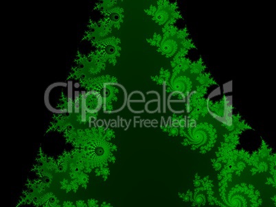 Green fractal background