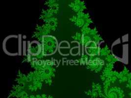 Green fractal background