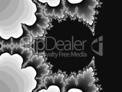 Grayscale fractal background