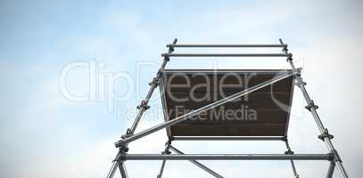 Composite image of three dimension image of scaffolding 3d