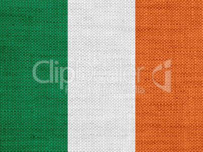 Fahne von Irland auf Textur