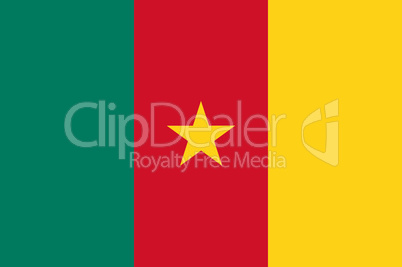 Fahne von Kamerun