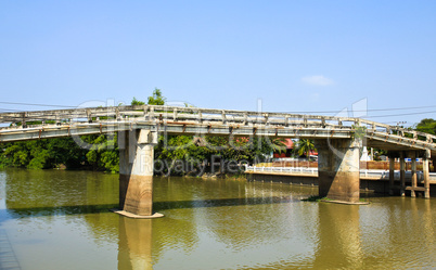 Bridge over a river in Thailand.