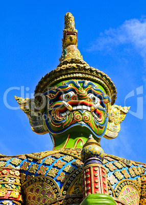 Guardian Statue at Wat Phra Kaew Grand Palace Bangkok