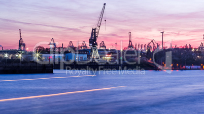 industriehafen - sonnenuntergang