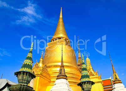 A golden pagoda, Grand Palace, Bangkok, Thailand