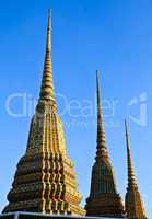 Authentic Thai Architecture (Pagoda ceramic decoration) in Wat P