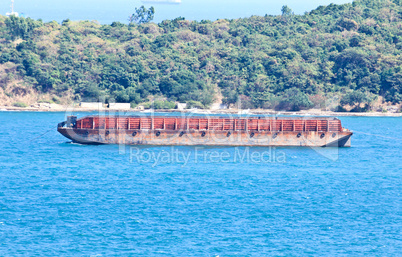 Large ship on sea