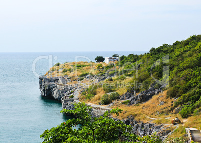 The Beautiful view on Sri chang island at sriracha ampor ,chonbu