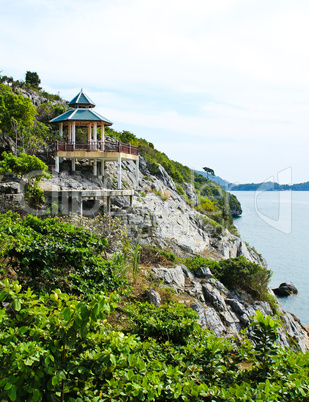 The Beautiful view on Sri chang island at sriracha ampor ,chonbu