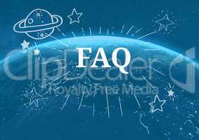 FAQ text with drawings graphics