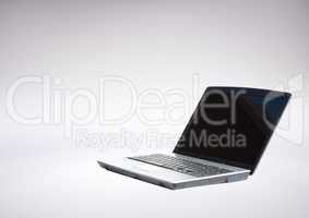 3D Laptop against grey background