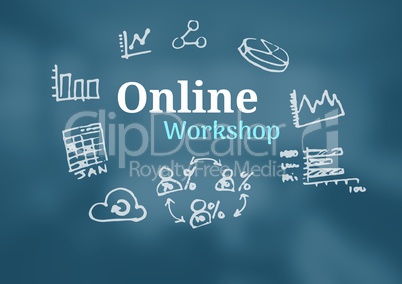 Online Workshop text with drawings graphics