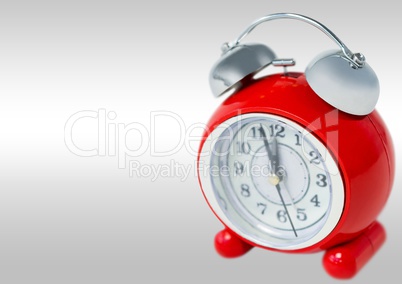 Alarm Clock against grey background