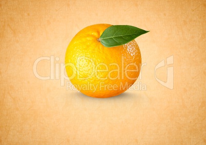 lemon against orange background