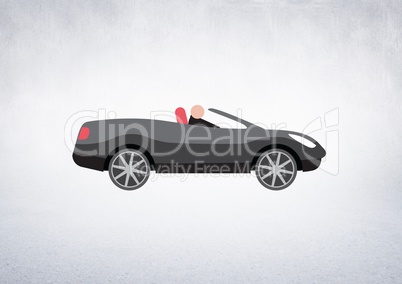 car illustration against white background