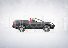 car illustration against white background