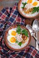 Rice  porridge with egg