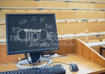 Webinar text with drawings graphics