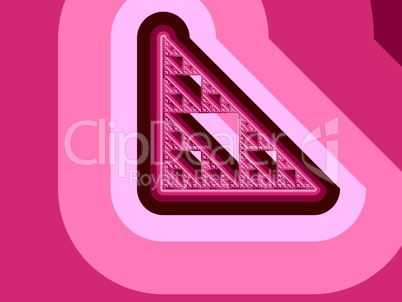 Pink fractal background