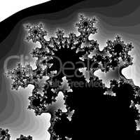 Grayscale fractal background