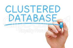 Clustered Database Blue Marker