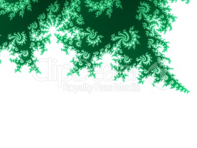 Spring green fractal background