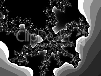 Grayscale fractal background