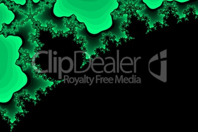 Spring green fractal background