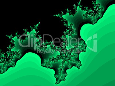 Spring green fractal background