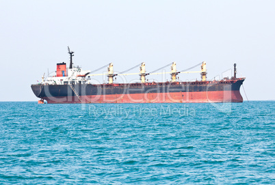 Large ship on sea