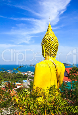 Big buddha in Sichang Island ,Chonburi,Thailand