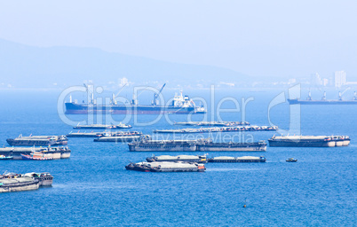 A lot of ship and boat at Sichang Island ,Chonburi, Thailand.
