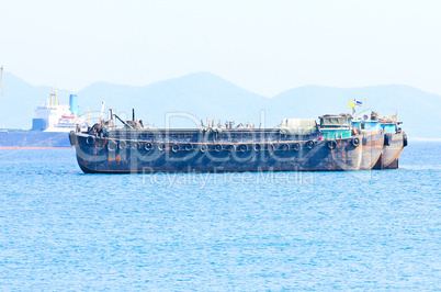 Large ship on sea
