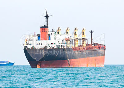 Large ship on sea