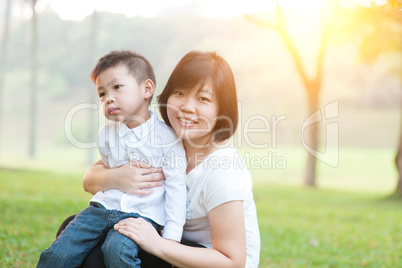 Mother and son.