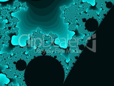 Cyan fractal background