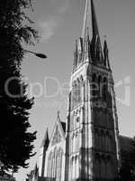 Christ Church Clifton in Bristol in black and white