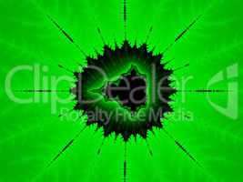 Green fractal background