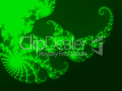 Green fractal background