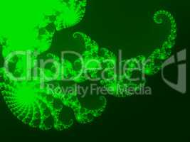 Green fractal background