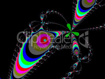 Colour fractal background