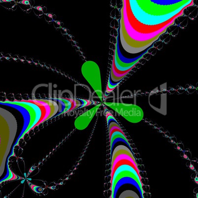 Colour fractal background