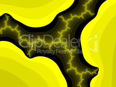 Yellow fractal background