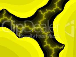 Yellow fractal background