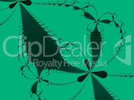 Green fractal background