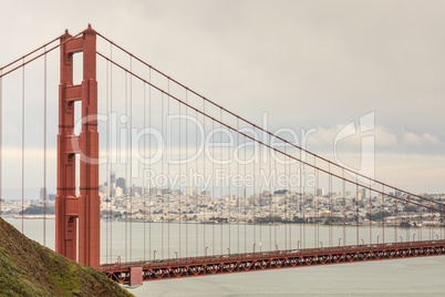 The Golden Gate Bridge and San Francisco Skyline